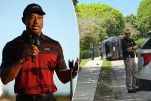 Tiger Woods involved in rollover car crash in Florida